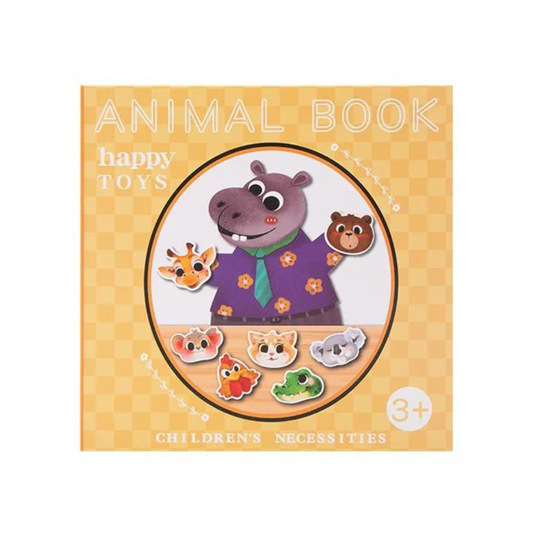 Animal Magnet Jigsaw Puzzle Book with colorful pieces. Child solving a magnetic animal puzzle in the book. Montessori Magnetic Animal Puzzle pieces in action. Educational Animal Puzzle Book with magnets for learning. Baby playing with the Magnetic Animal Jigsaw Puzzle Game.