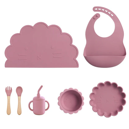 Deluxe Delicate Silicone Baby Feeding Set - Bella Chicca Baby