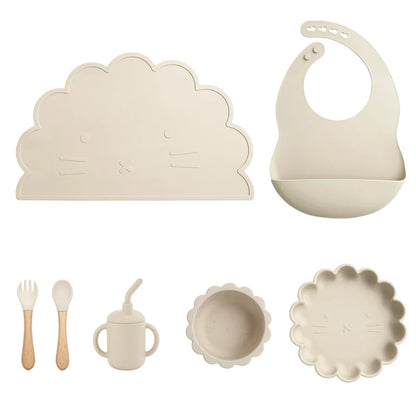 Deluxe Delicate Silicone Baby Feeding Set - Bella Chicca Baby