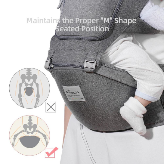 Multi-Function Baby Carrier with Hip Seat