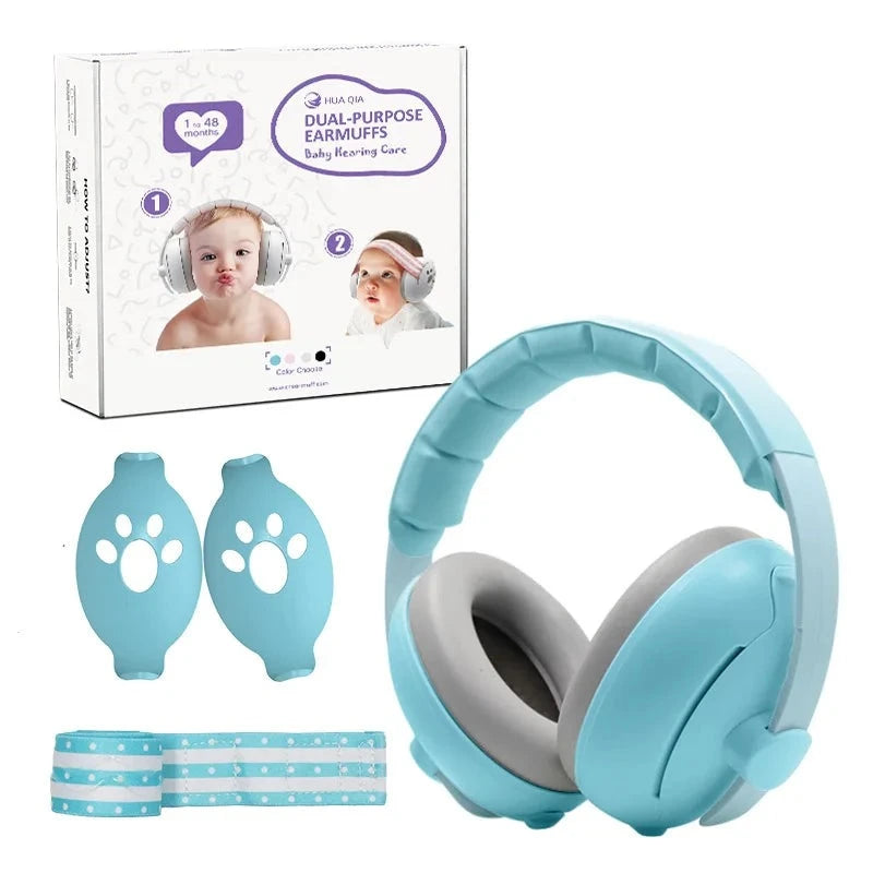 2-in-1  Baby Noise Cancelling Headphones & Earmuffs