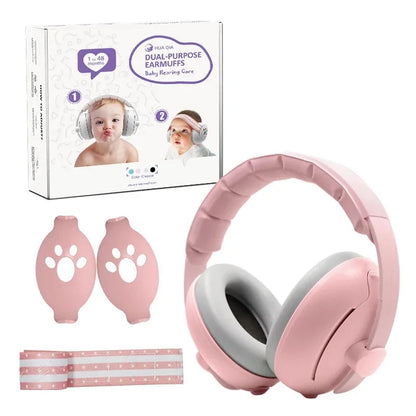 2-in-1  Baby Noise Cancelling Headphones & Earmuffs