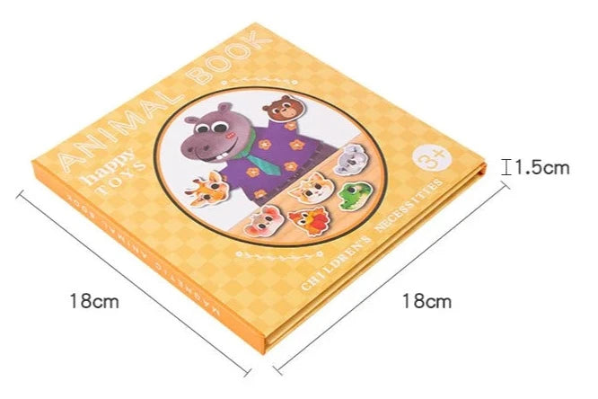 Learning Animal Puzzle Book with Magnets